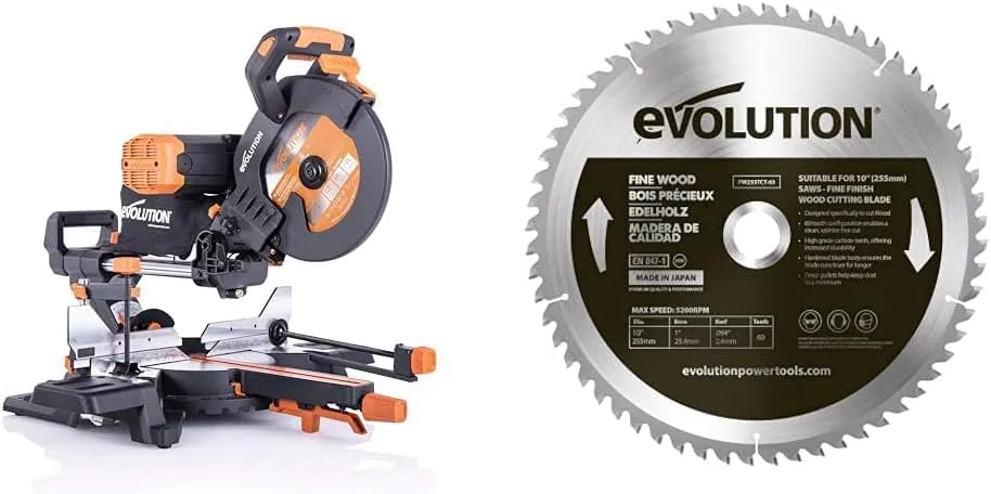 R255SMS-DB Evolution Power, une belle finition sur bois durs et tendres, Lame bois fin 25 mm, lame de scie à tronçonner