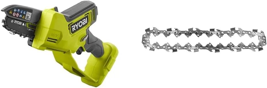 Ryobi modèle RY18PSX10A-0 RY18PSX10A-0 2ème RY18PSX10A-0/RAC274, guide 10 cm, Élagueur à main 18V, 6 m, moteur sans charbons, Brushless