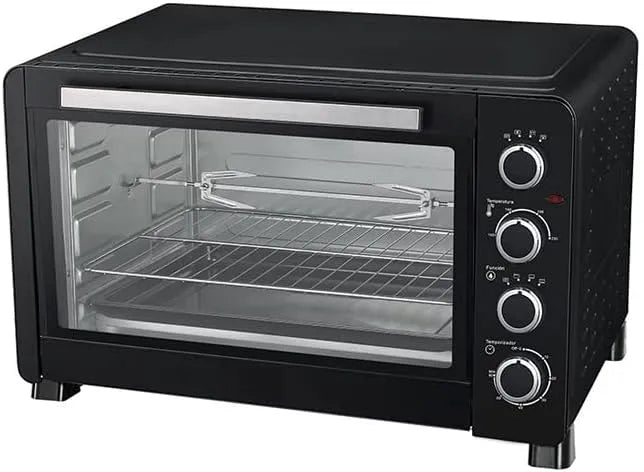 Four électrique Suinga, porte en double vitrage et accessoires 66 l 2 200 W 90-230 °C 65 x 45 x 40 cm, 4 positions de chauffe