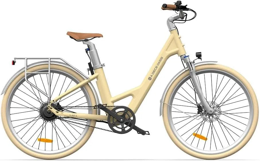 Vélo électrique Air28, A Dece Oasis ADO Urbain 28', Batterie Amovible au Lithium 36 V 9,6 Ah, Autonomie de 100 km, Entraînement par Courroie
