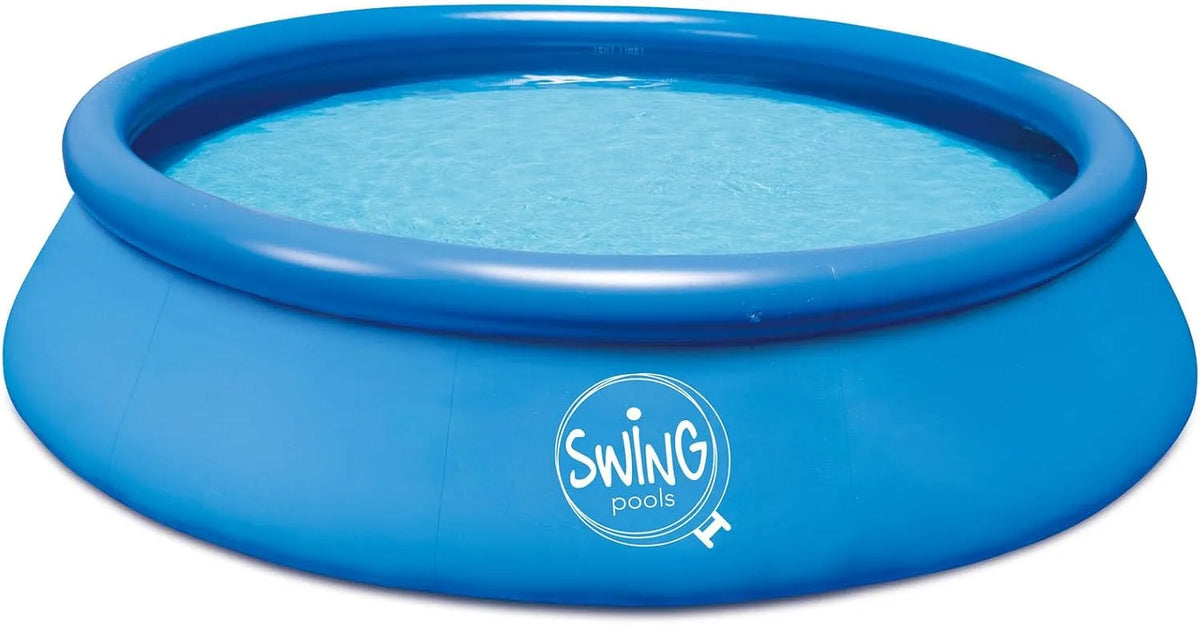 Piscine autoportante, sans pompe de filtration, HAF Piscine Quick Up bleue avec les dimensions 457 x 122 cm
