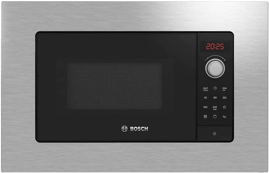 Bosch four à micro-ondes BEL623MS3, Elettrodomestici Série 2, encastrables, dimensions 60 x 38 cm, acier inoxydable