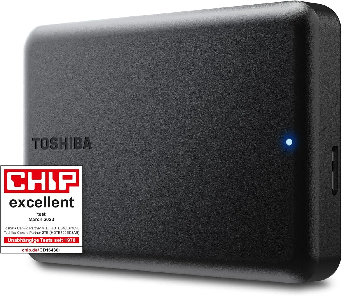 Toshiba modèle, Canvio Partner Portable 2.5'' External Hard Drive 4TB PS4 PS5, USB 3.2, Compatible Mac & Windows. Xbox, HDTB540EK3CB