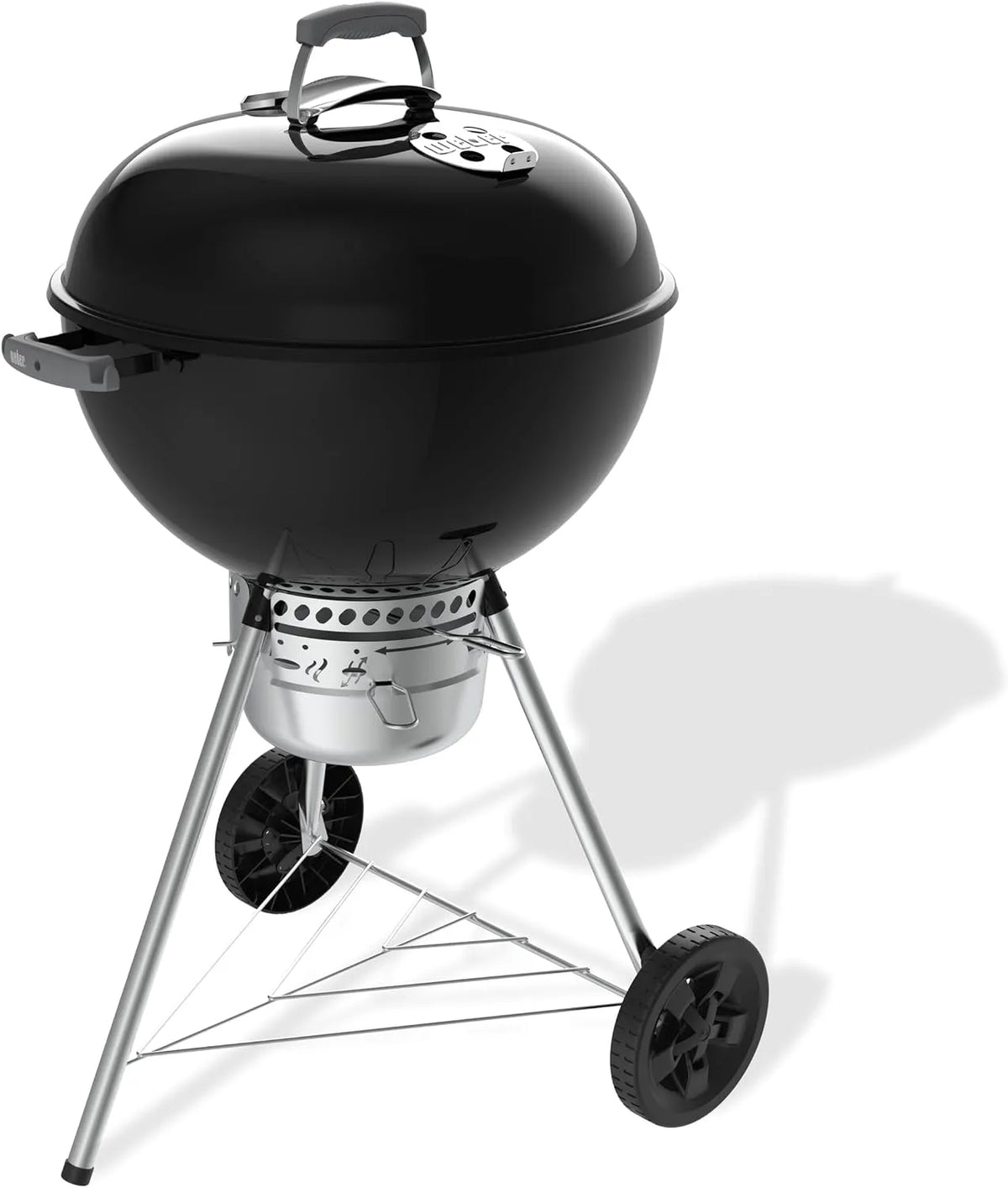 Barbecue, grille 57 cm, Weber Original Kettle à charbon, couvercle et cuve en acier émaillé, système One-Touch de nettoyage, thermomètre intégré