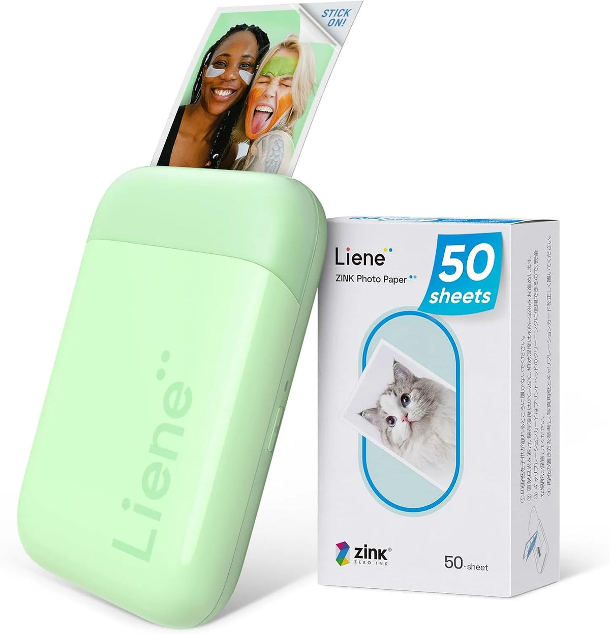 Imprimante K100 Liene Pearl, Bluetooth 5.0, Compatible avec iOS, Android, Vert