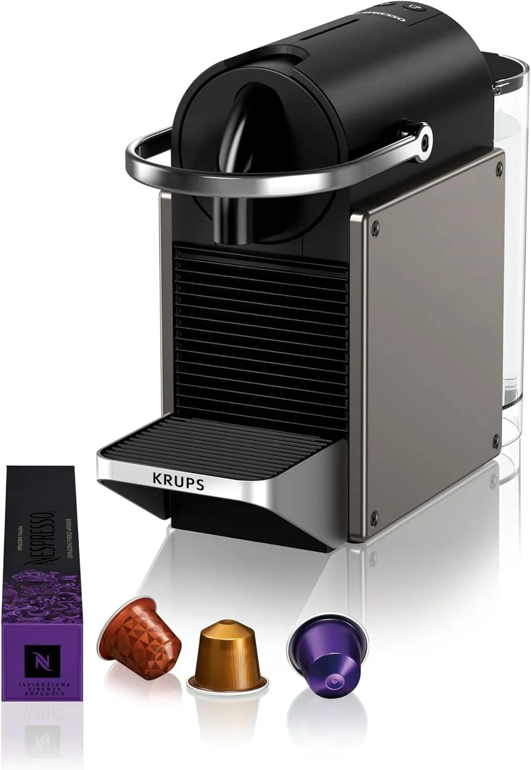 Nespresso Krups modèle YY5290FD, Machine á café Pixie Titane
