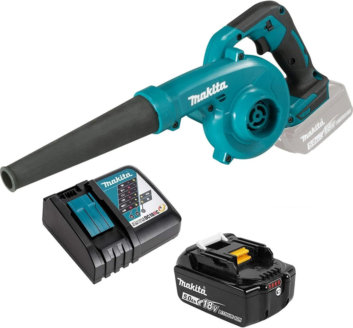 Makita souffleur de feuilles DUB185RT, sans Fil 18V, 1x 5 Ah, avec chargeur