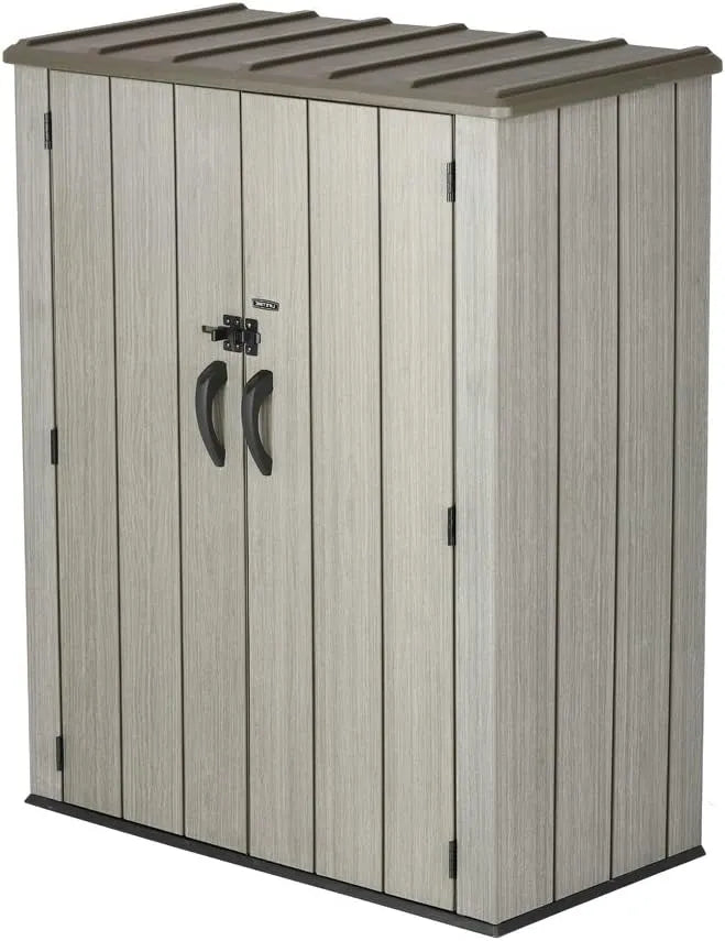 De Rangement Vertical 60209 Lifetime Abri, dimensions 74 x 142 x 174 cm, Toit Marron