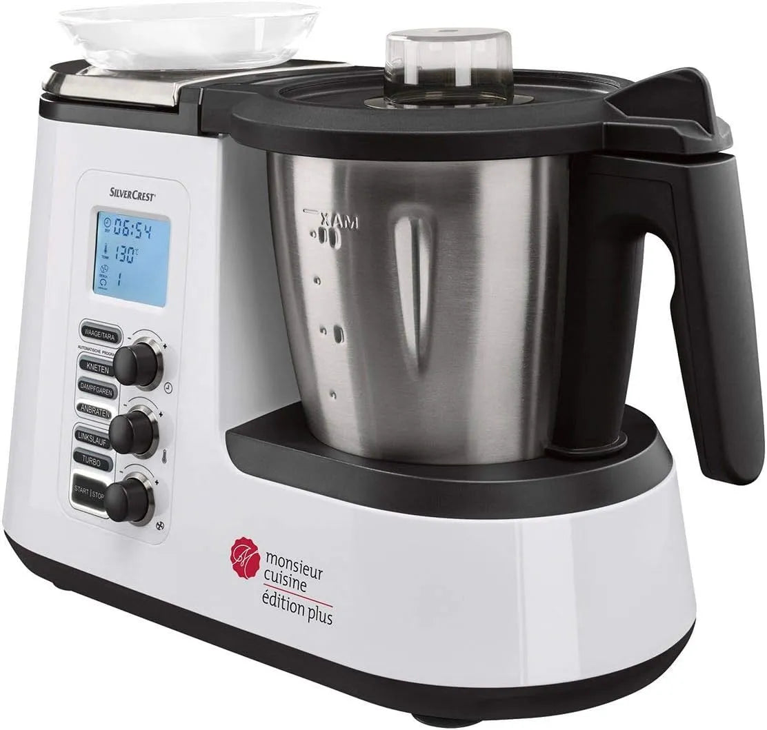 Cuisine Edition Plus Neuf Multifonction Accessoire Lavable finition noire Silvercrest Monsieur, finition argenté