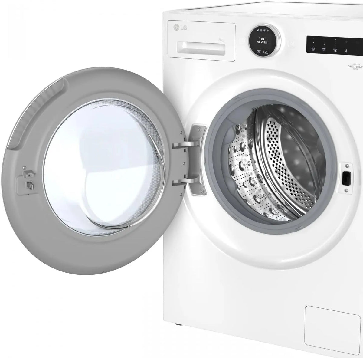 LG lave-linge F4X9009TWCE, 23 Programmes, poids 9kg, TurboWash 360°, Précharge, 60% Plus Efficace que A, Série 900, finition blanche, 1400RPM
