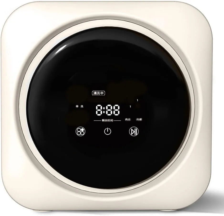 Lave-linge, pour sous-vêtements 3,5 L entièrement automatique petite portable murale compacte électrique, avec essorage pour appartement linge