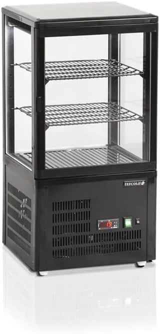 Pour présentation et stockage sur comptoir Vitrine réfrigérée, finition noire ou finition grise