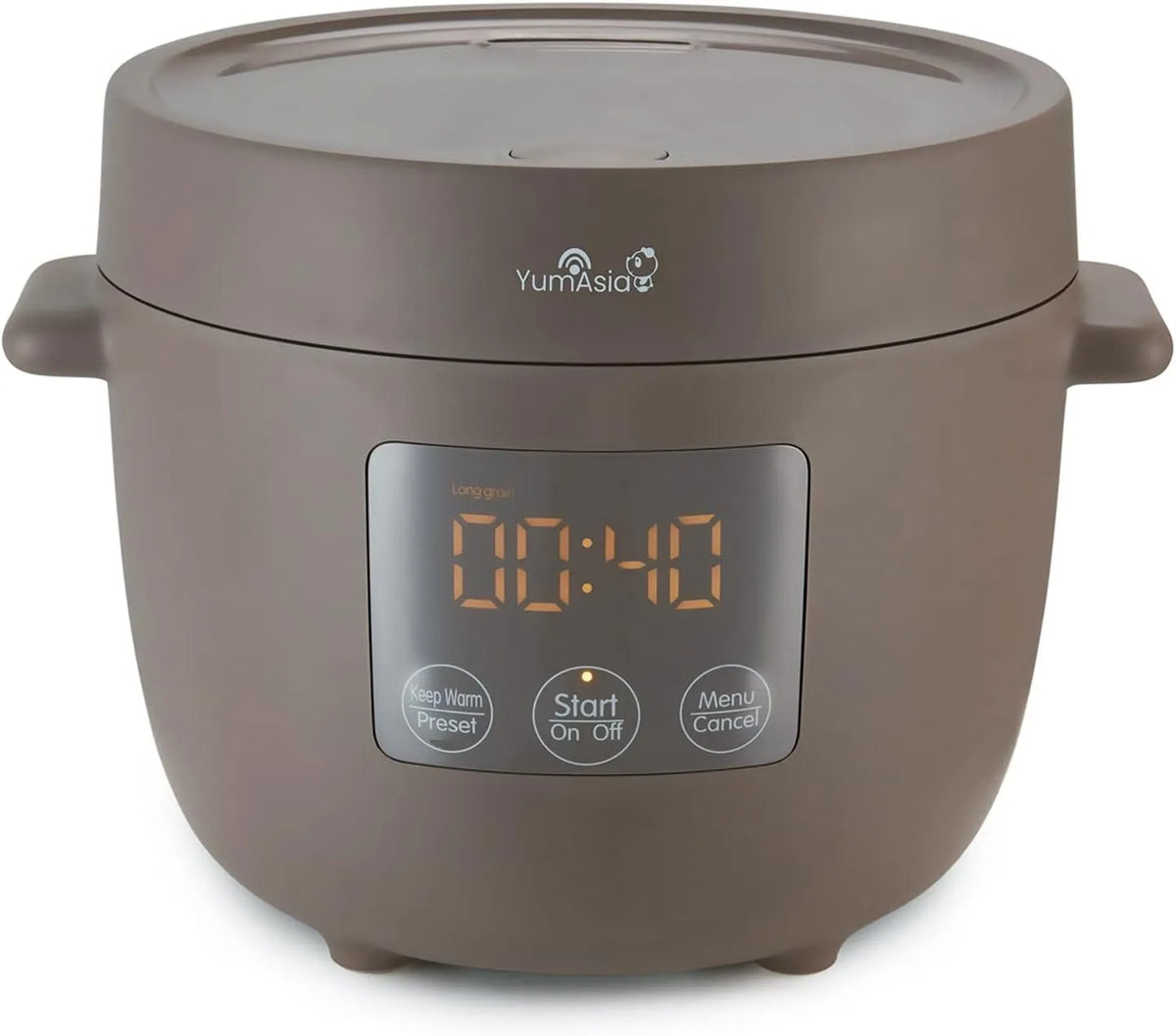 220-240V Yum Asia, 2,5 tasses, capacité 0,45 litre, 5 fonctions de cuisson du riz, 2 fonctions multicuiseur, affichage LED caché, Pebble Grey