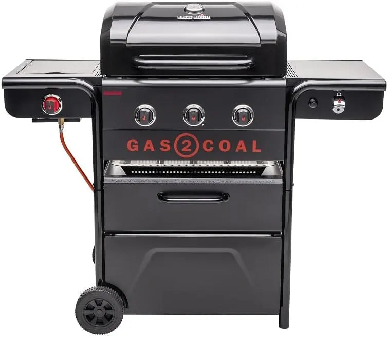 Char-Broil barbecue à gaz Gas2Coal, et Charbon 330 Édition Spéciale avec plancha