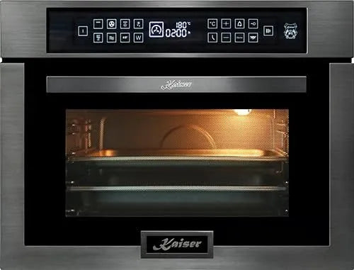 Four à micro-ondes EH 6307 RS Kaiser Intégré, capacité 38 L, 22 fonctions, Commutateur électronique, Barbecue infrarouge, 45 cm de haut
