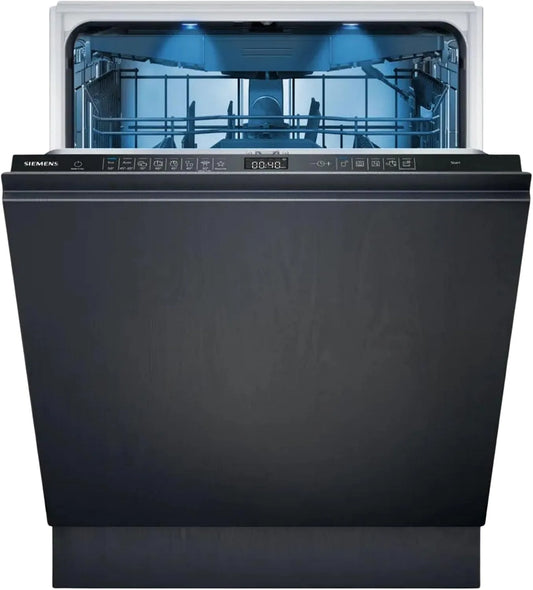 Siemens lave-vaisselle SX95EX12CE iQ500, largeur 60 cm, intelligent, à intégration totale, fabriqué en Allemagne, tiroir à couverts, extra silencieux
