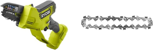 Ryobi modèle RY18PSX10A-0 RY18PSX10A-0 2ème RY18PSX10A-0/RAC274, guide 10 cm, Élagueur à main 18V, 6 m, moteur sans charbons, Brushless