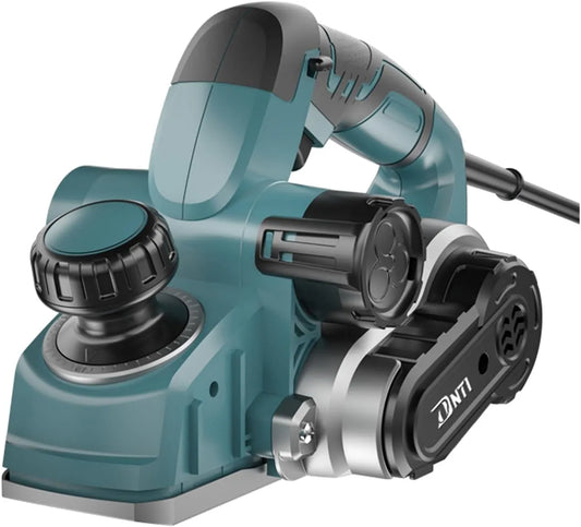 DNTI Rabot électrique rabot électrique bois largeur de rabotage 58219, profondeur de coupe 4 mm rabot à main bois électrique Electric Hand wood Planer