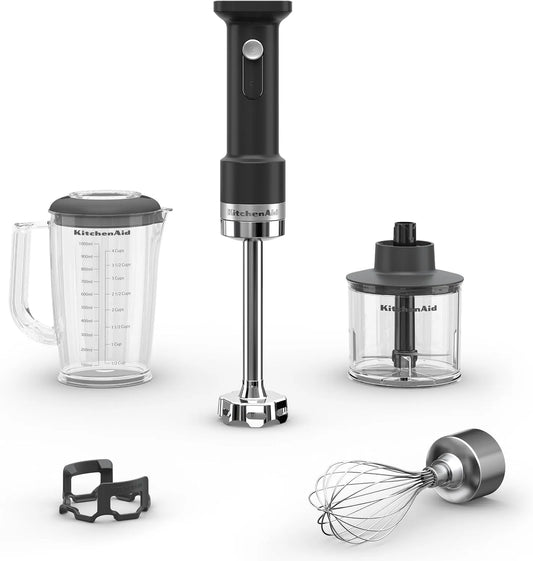 KitchenAid mixeur KHBRV05BM, Batterie vendue séparément, Go plongeant sans fil avec accessoires