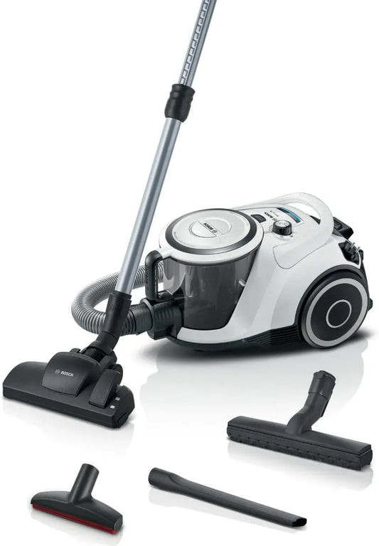 Bosch aspirateur BGC41XALL, Serie 6 traîneau sans Sac finition blanche 750 W 68 décibels
