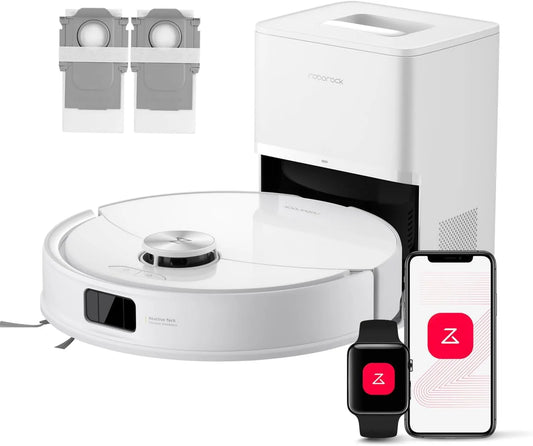 Roborock aspirateur robot Q10 10000, Système VibraRise 2.0, Navigation & Cartographie, Vidage Automatique, Évitement d'obstacles, Pa Aspiration, APP