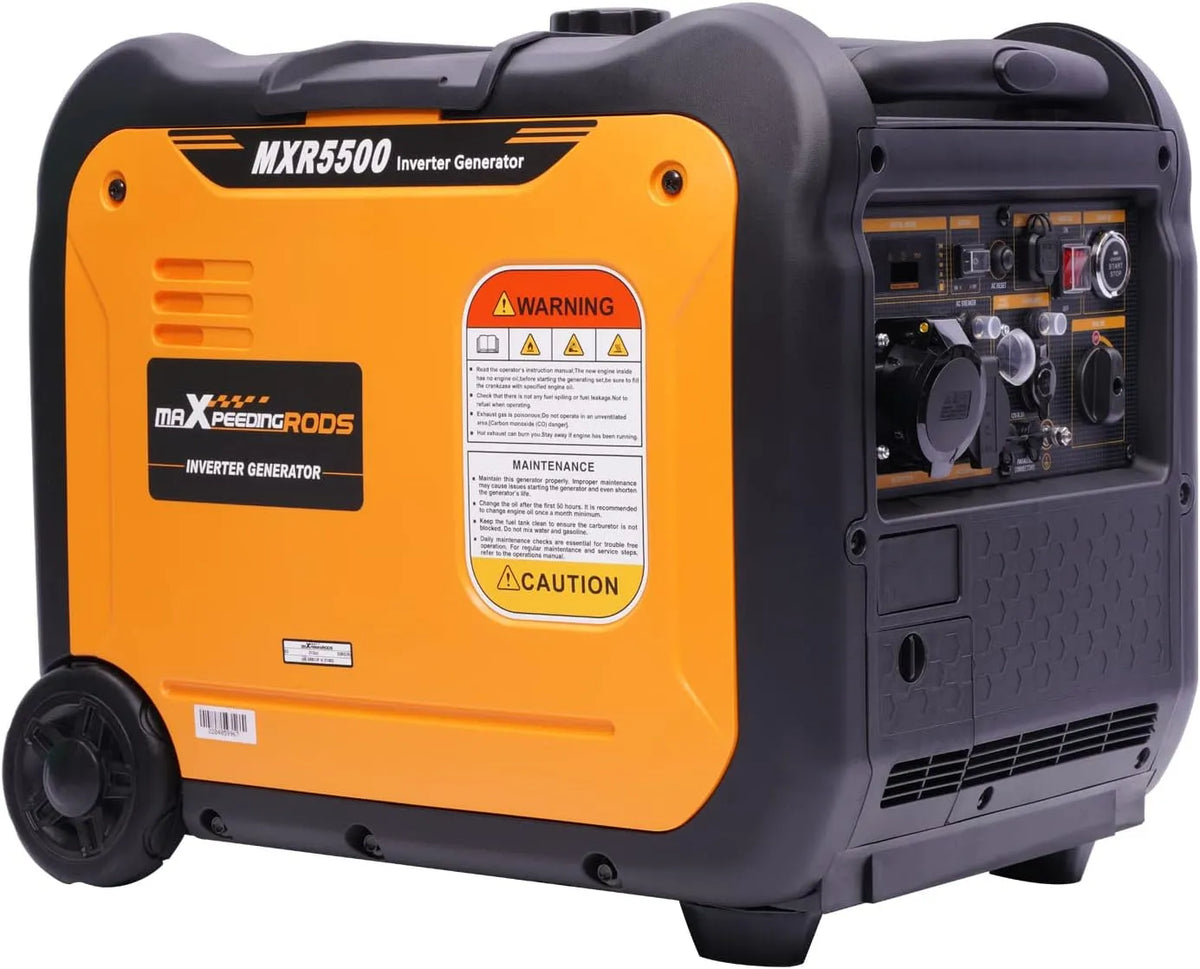MaXpeedingrods Groupe, avec Prises USB et 230V Generator 4 Temps Secours pour les Garage, Jardin, Chantier