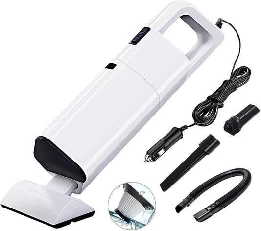 Aspirateur L', L cyclonique Aspiration léger Handheld avec Filtre en Acier Inoxydable et 4 Accessoires, Sec et Humide à Double Usage léger de Poche