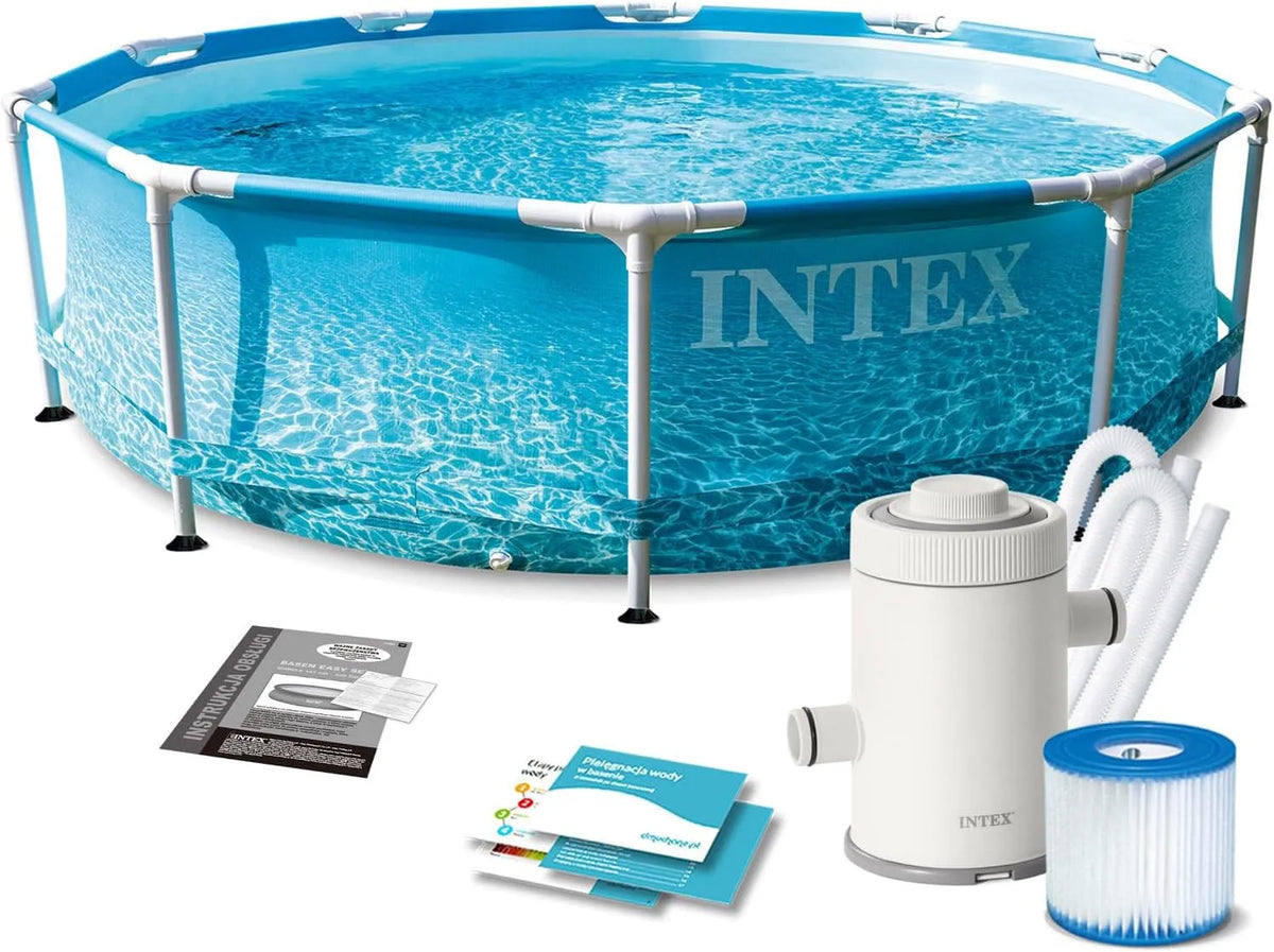 Intex kit piscinette tubulaire ocean, 0,76m, 3,05 x