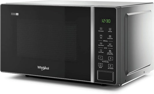 Whirlpool four à micro-ondes MWP 203 SB, finition argentée, Comptoir grill 20 L 700 W finition noire