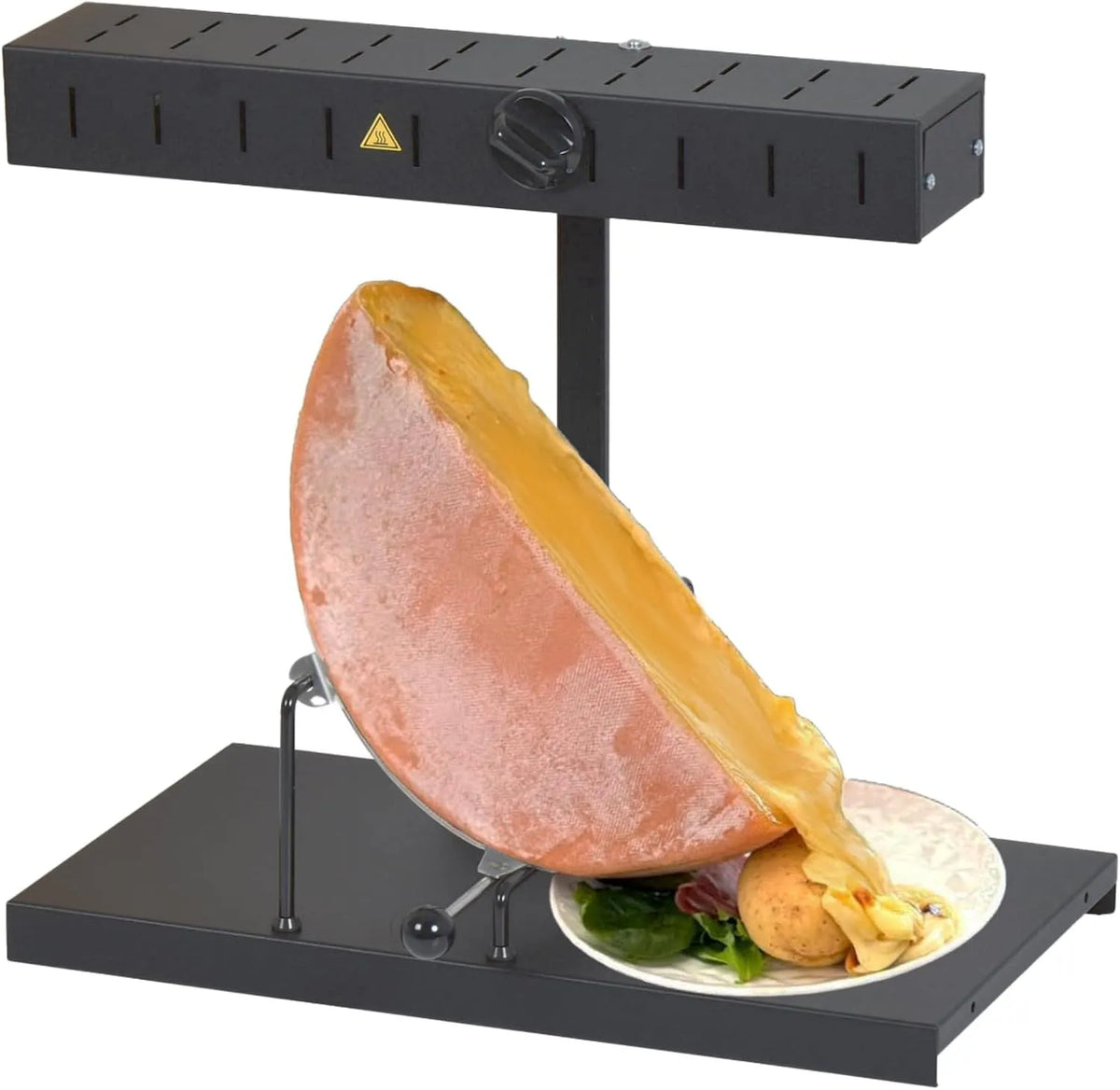 Alpage Signature Basalte Appareil Raclette, Traditionnel 6-10 Pers, tension 230V, Rampe Chauffante Réglable, Louis Tellier, finition noire