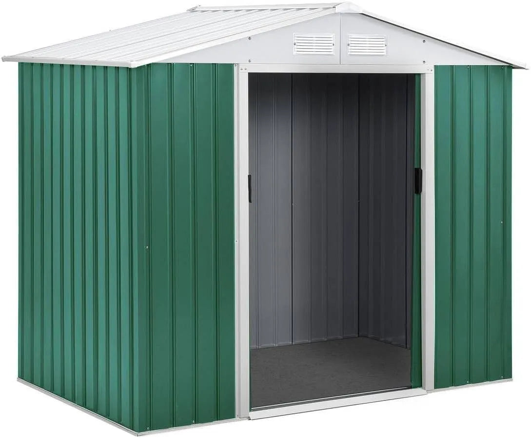 Abri de jardin, 2,71 M², métal Rosas, Vert