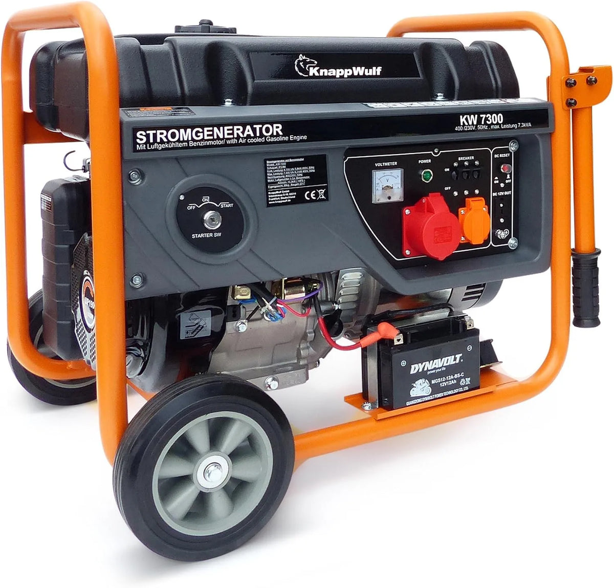 Générateur électrique KW7300 KnappWulf, de secours triphasé à essence