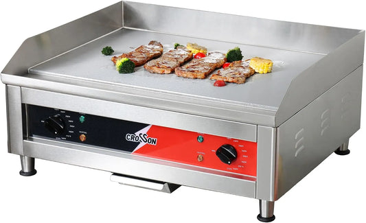 Plaque de cuisson, CROSSON 60x40CM chauffante électrique commerciale, tension 230V, puissance 4000W, chauffante plate à haute résistance
