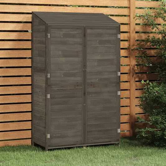 Abri de jardin 152192, en bois massif sapin anthracite 102 x 52 x 174,5 cm, abris pour parcelles, abris de jardin, extérieur, maisons préfabriquées