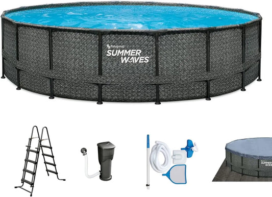 Pompe SFX1500, Summer Waves Elite Piscine ronde 549 x 132 cm, avec filtrante
