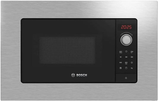 Bosch four à micro-ondes BEL623MS3, Elettrodomestici Série 2, encastrables, dimensions 60 x 38 cm, acier inoxydable