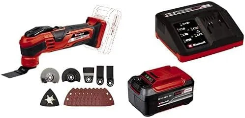 Einhell modèle, tension 18V 11000 20000 min.-1, porte-outil réglable en 12 directions, Outil multifonction sans fil VARRITO Power X-Change, Li-Ion