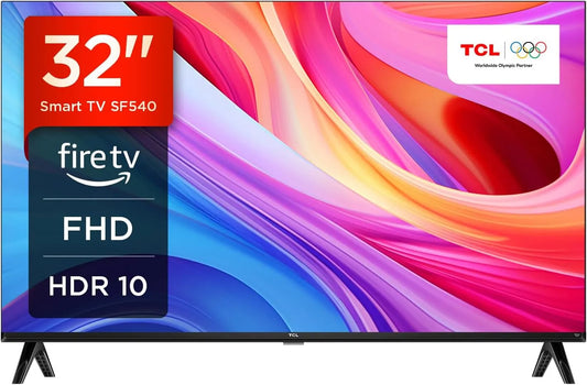 Téléviseur 32SF540 TCL, DTS-HD-Metal Bezel-Less-Dual-Band WiFi 5-avec système Fire OS 7, Intelligent 32 Pouces FHD