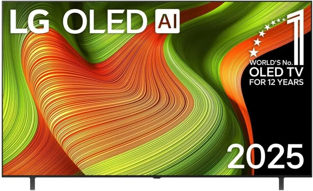 LG modèle, TV OLED 2025, largeur 195 cm OLED77B5 Gen2, OLED 120Hz, Processeur α8 AI 4K, Dolby Vision & Atmos, Alexa