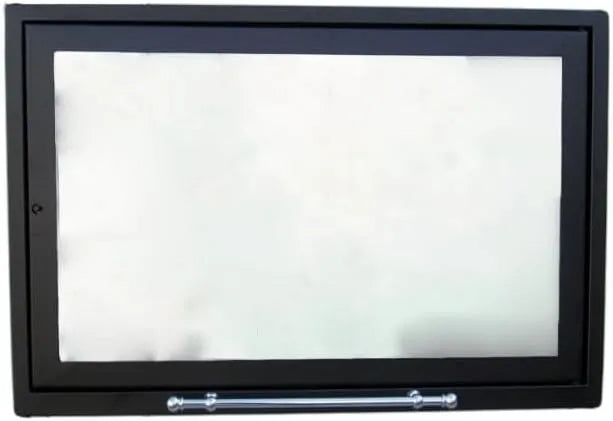 Poêle à bois, Porte avec verre céramique 760 ° pour cheminée thermocheminée porte feu, L 100 x H 52,0, doré