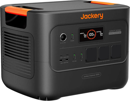 Station électrique portable 3000v2 3072Wh/3600W LiFePO4 Jackery Explorer, Max 7200W, puissance 3600W, Camping-car, 1.8H Charge Rapide, Batterie