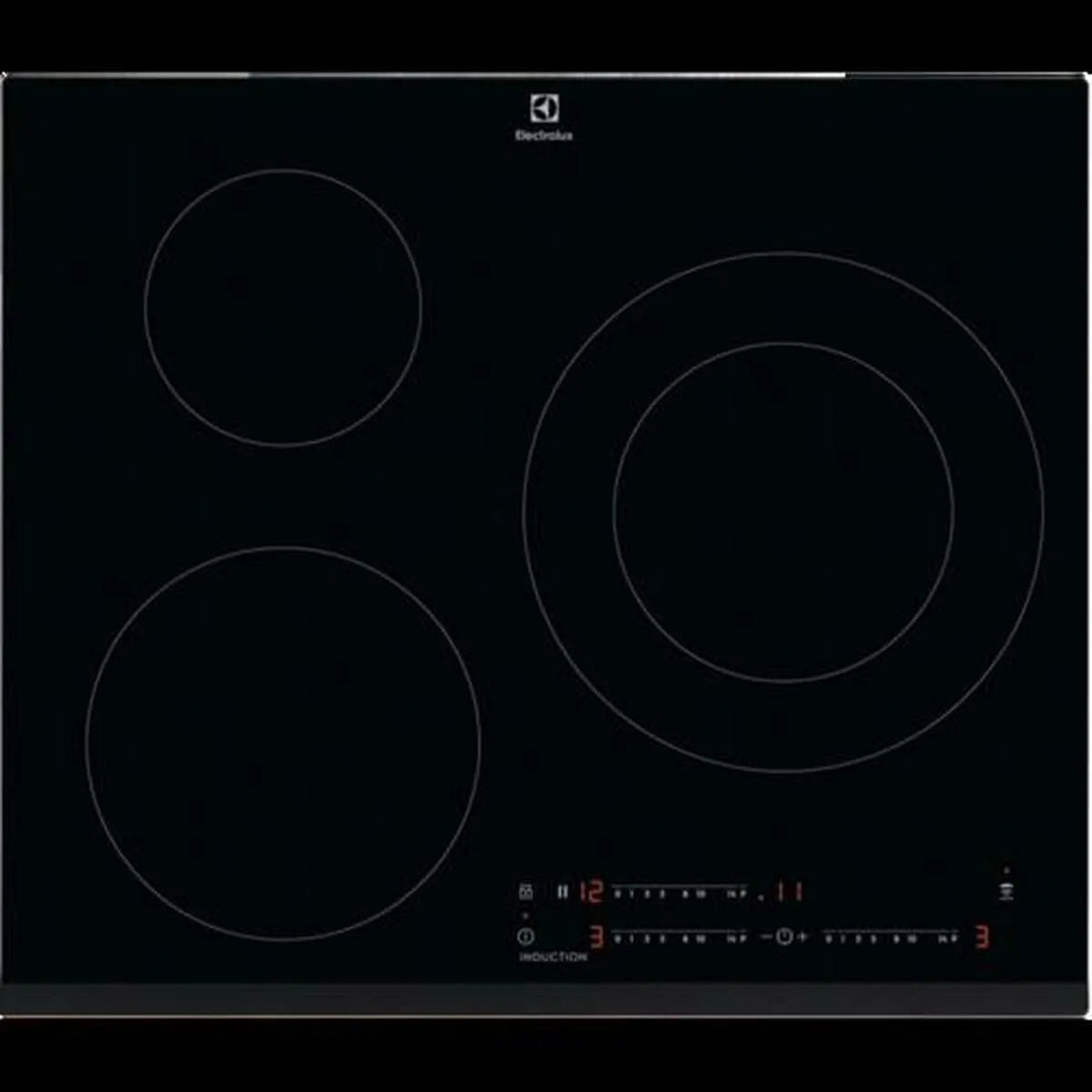 Electrolux plaque à induction EIT60342 Hob2Hood, 3 zones de cuisson, fonction pause, système, minuteur, série 300, 60 cm, 3 niveaux d'intensité