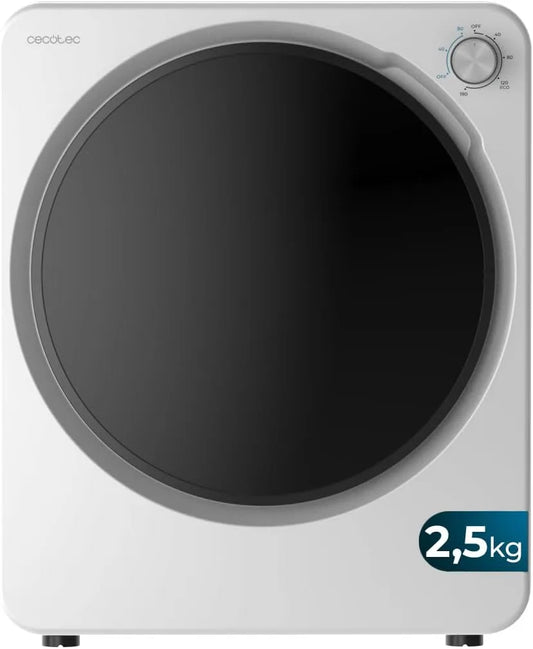 Cecotec sèche-linge, puissance 950 W, programme ECO, séchage rapide et efficace, finition blanche, 6 programmes, contrôle knob intuitif