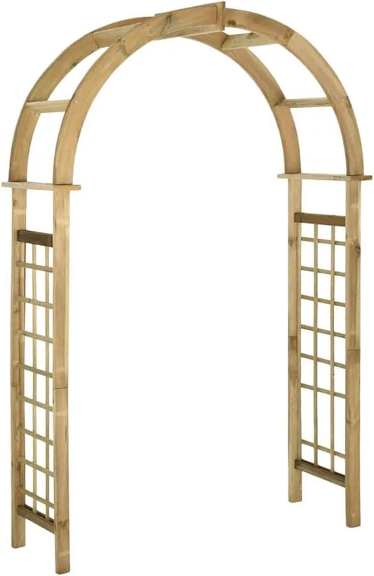Avec Treillis Bois de pin Vert imprégné 43256 Générique Arche, Brun,39 KG, Maison & Jardin, Pelouses & Jardins, Vie en extérieur, Arches