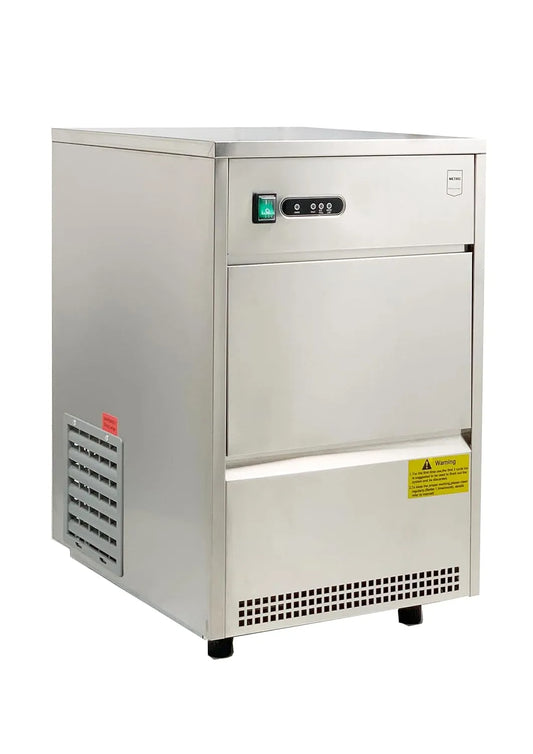 Machine à glaçons GIM1026B METRO Professional, dimensions 42 x 51.4 x 65.5 cm, puissance 170 W, poids 26 kg, 24 h, Acier inoxydable