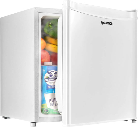 Congélateur finition blanche-FR17, Frigo Top avec une Porte Réversible, Thermostat Réglable, Silencieux, Hôtel, Upstreman 46L Mini Frigo, Blanc-FR17