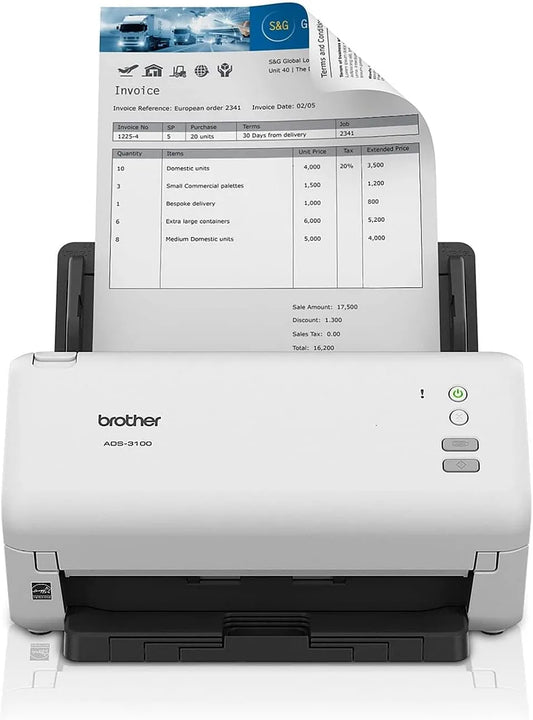 Brother modèle, Scanner de Bureau Haute Vitesse ADS-3100, Compact avec des Vitesses de numérisation allant jusqu'à 40 ppm