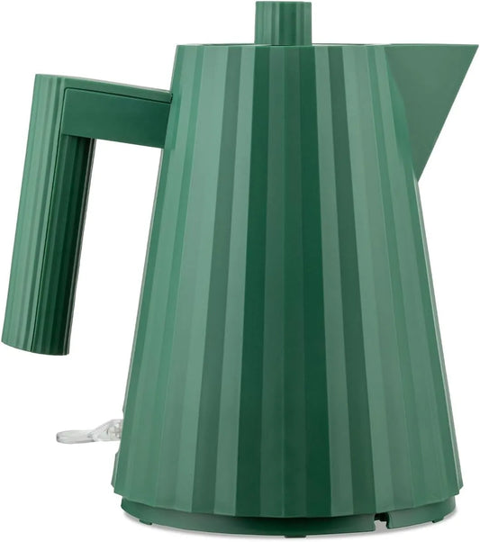 Bouilloire électrique MDL06/1 Alessi Plissé GR, Fiche Européenne 2400W, 100 cl, Électrique Design, en Résine Thermoplastique, Vert