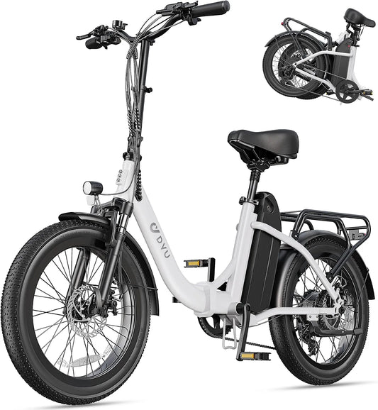 Vélo électrique 80-150KM, DYU C9 ，20' Velo Electrique Homme avec 48V 15.6Ah Batterie,748.8WH, Moteur 250W