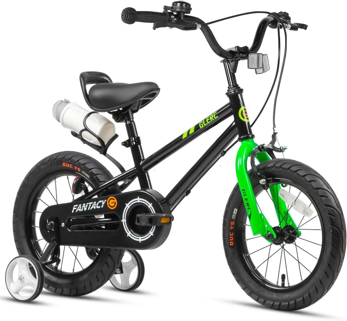 Vélo, Glerc Fantacy 12 14 16 18 20 Pouces Enfant pour 2-14 Ans, avec phares & Kickstand pour Cadeau d'anniversaire, Plusieurs Couleurs